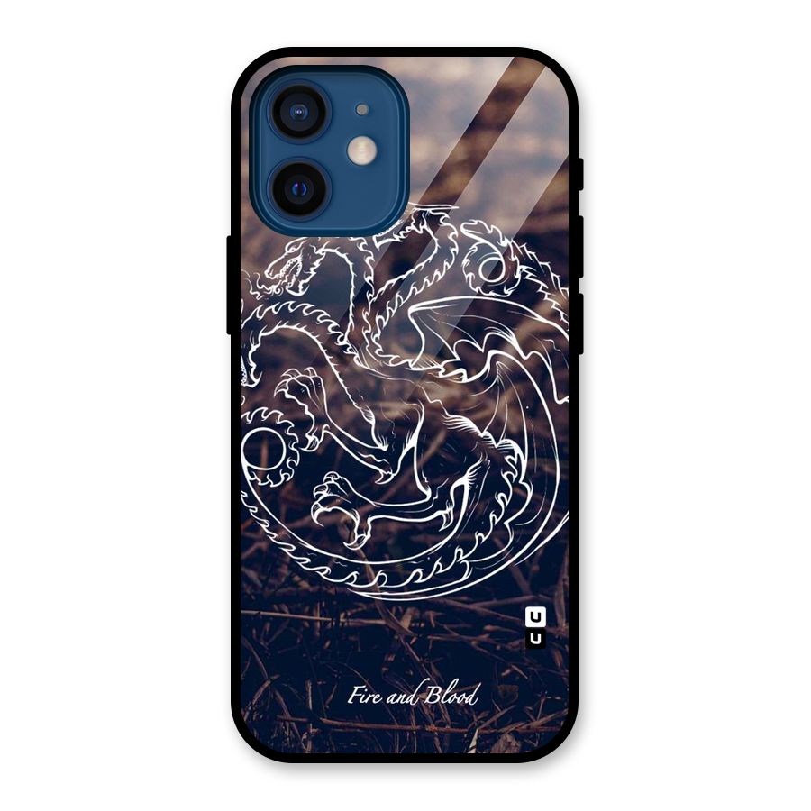 White Circle Glass Back Case for iPhone 12 Mini