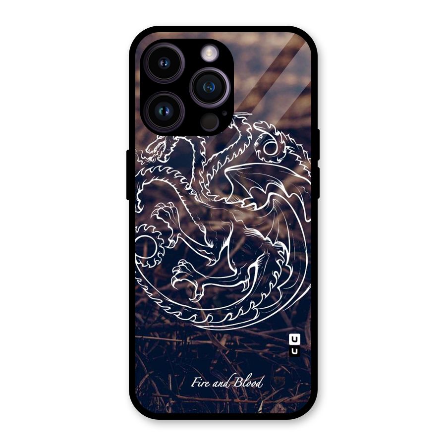 White Circle Glass Back Case for iPhone 14 Pro Max