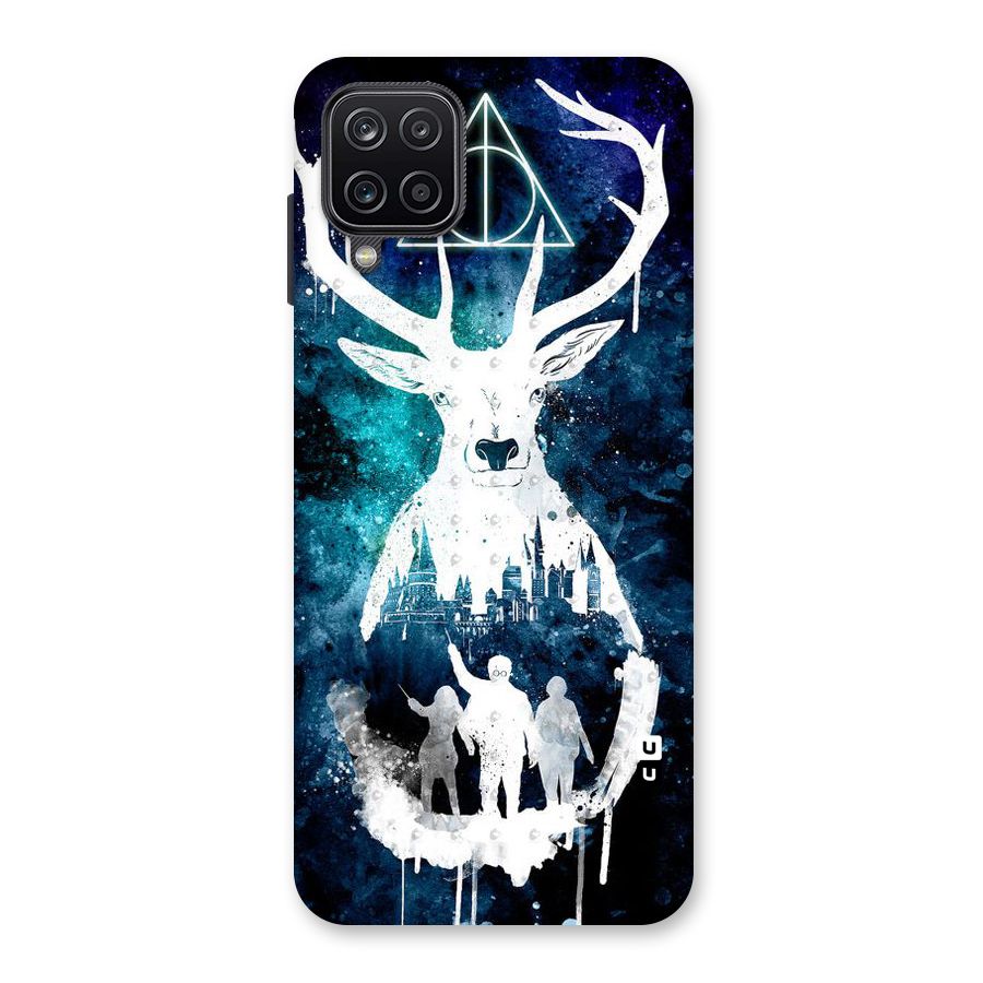 White Deer Back Case for Galaxy A12