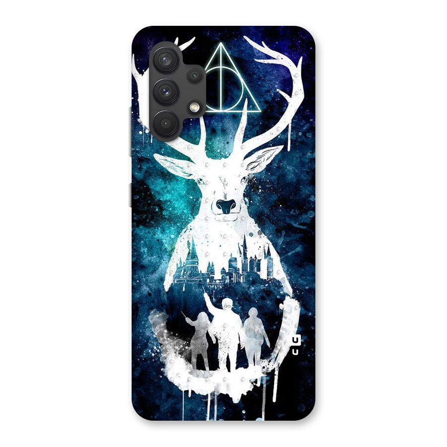 White Deer Back Case for Galaxy A32