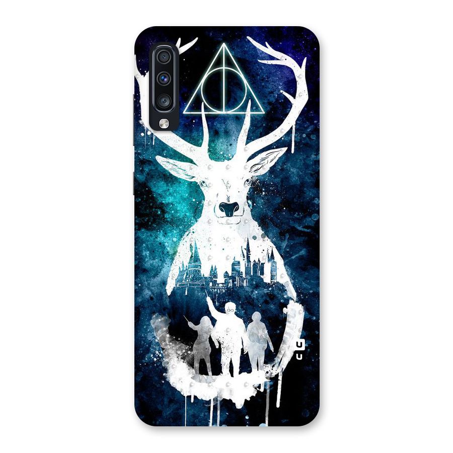 White Deer Back Case for Galaxy A70