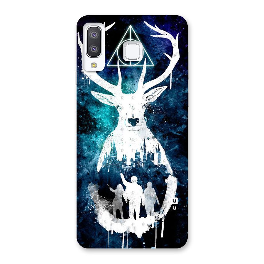 White Deer Back Case for Galaxy A8 Star