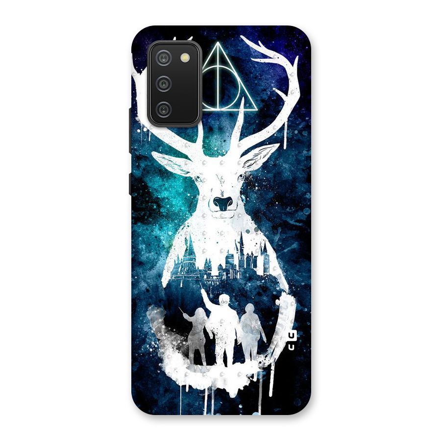 White Deer Back Case for Galaxy M02s