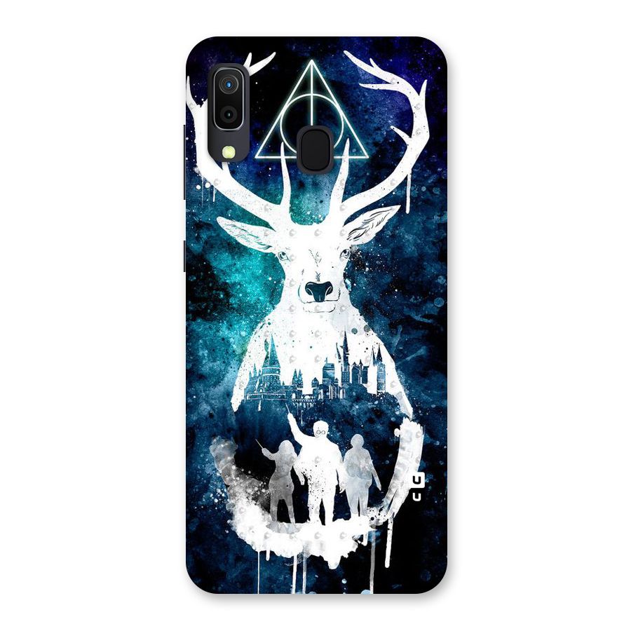 White Deer Back Case for Galaxy M10s