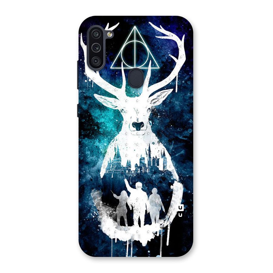 White Deer Back Case for Galaxy M11