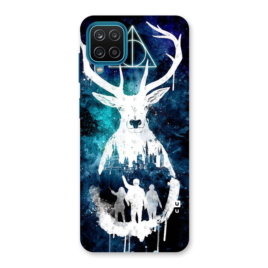 White Deer Back Case for Galaxy M12
