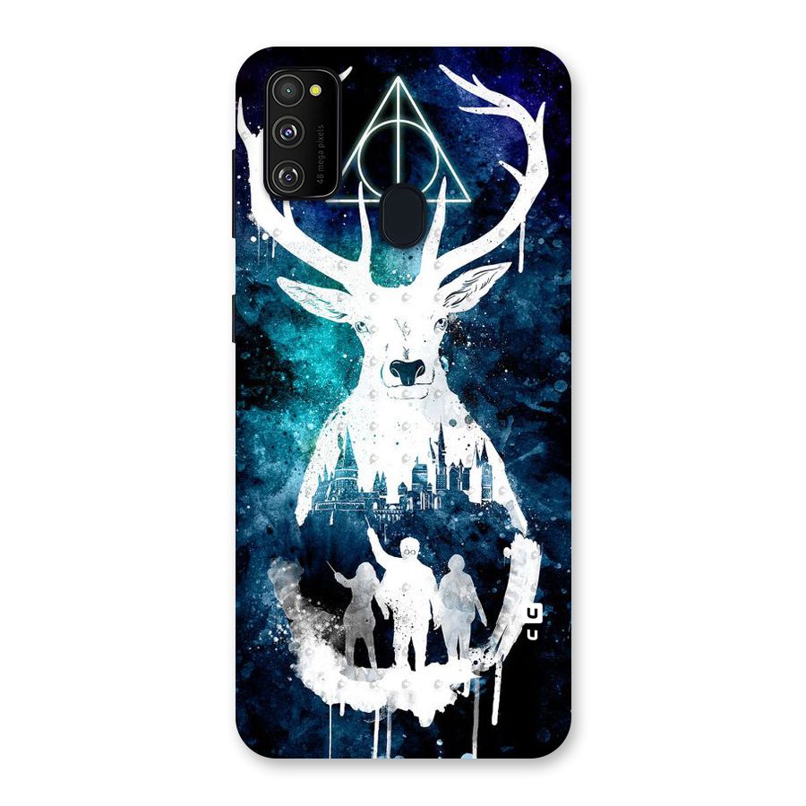 White Deer Back Case for Galaxy M30s