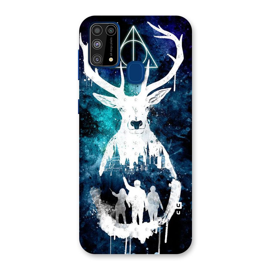 White Deer Back Case for Galaxy M31