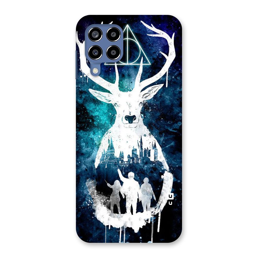 White Deer Back Case for Galaxy M53 5G