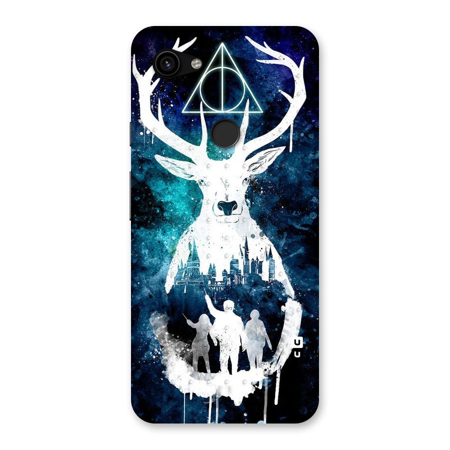 White Deer Back Case for Google Pixel 3a XL