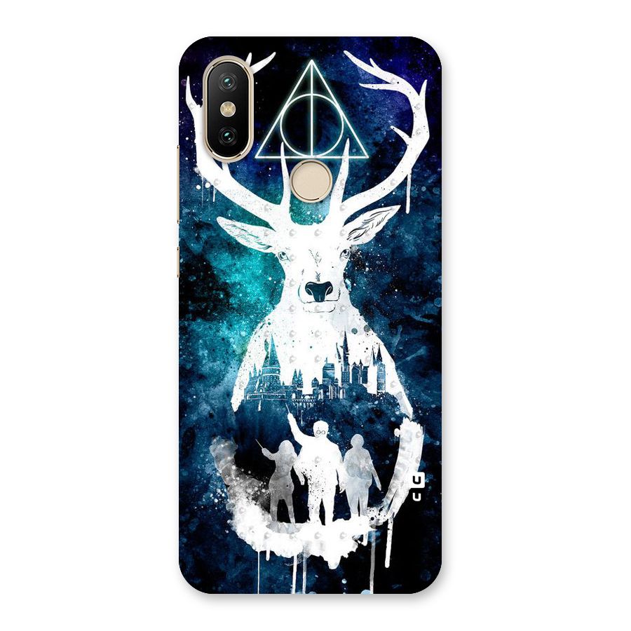 White Deer Back Case for Mi A2