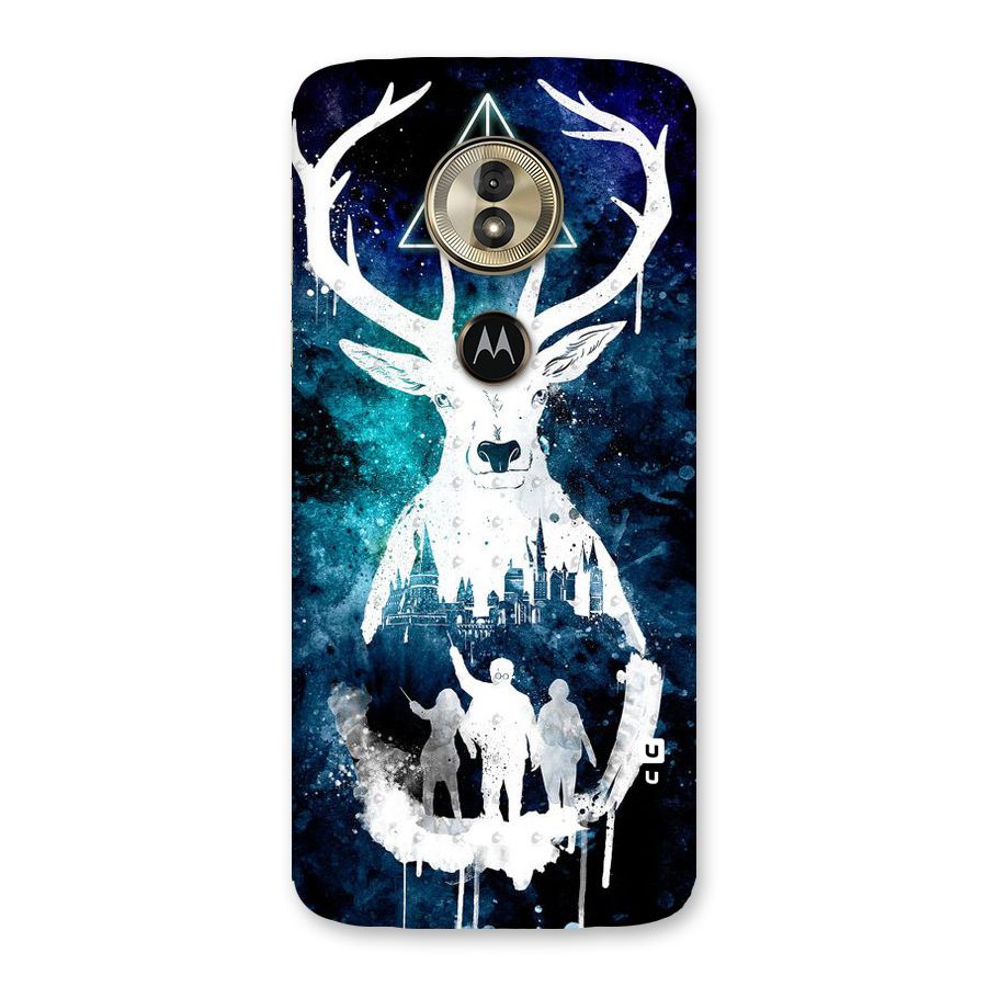 White Deer Back Case for Moto G6 Play