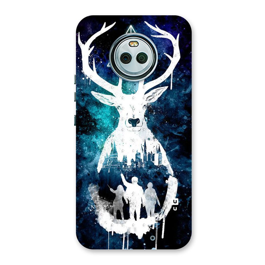 White Deer Back Case for Moto X4