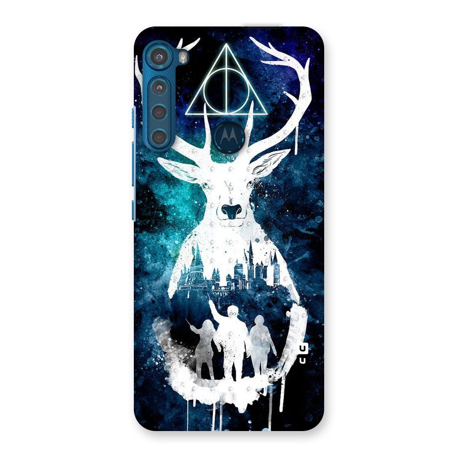 White Deer Back Case for Motorola One Fusion Plus