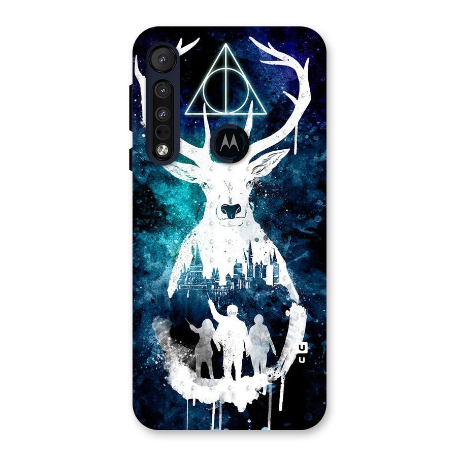White Deer Back Case for Motorola One Macro