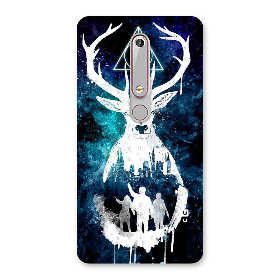 White Deer Back Case for Nokia 6.1