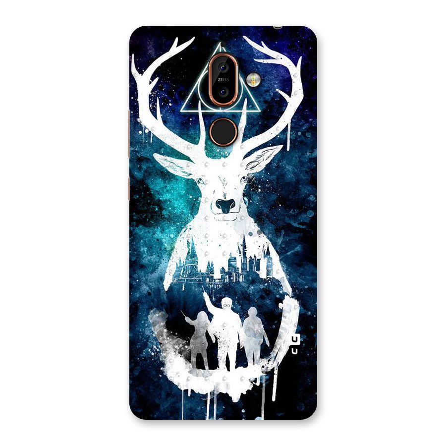White Deer Back Case for Nokia 7 Plus