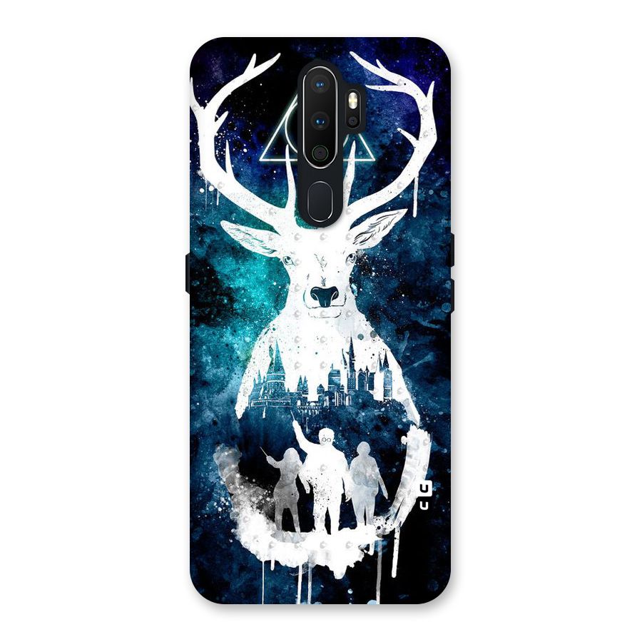 White Deer Back Case for Oppo A5 (2020)