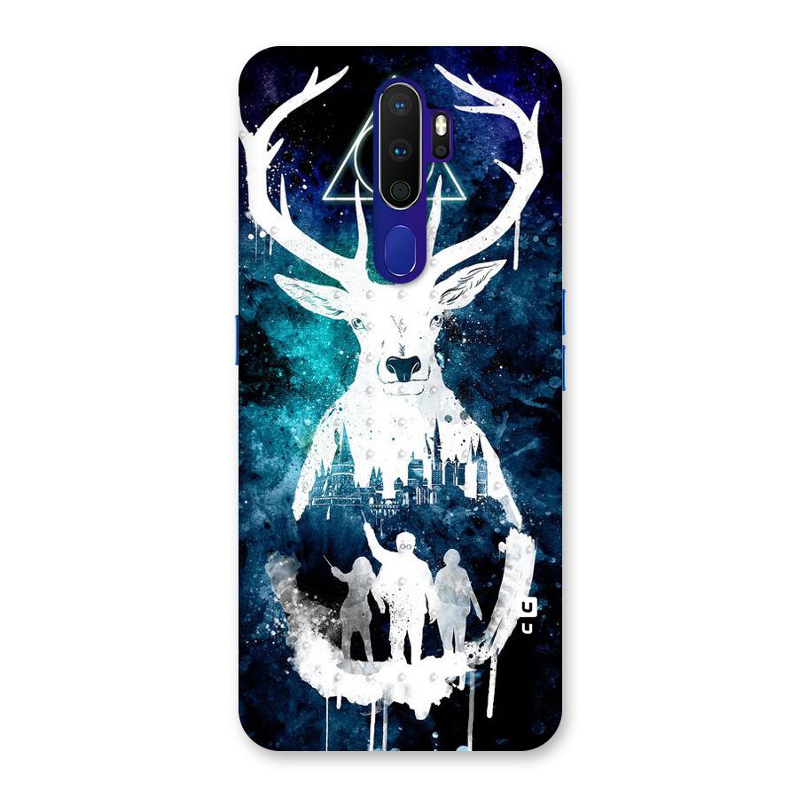 White Deer Back Case for Oppo A9 (2020)