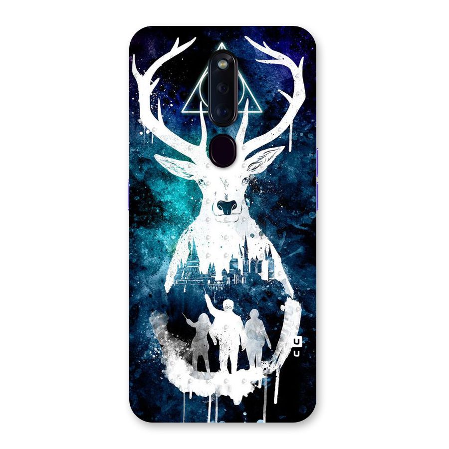 White Deer Back Case for Oppo F11 Pro