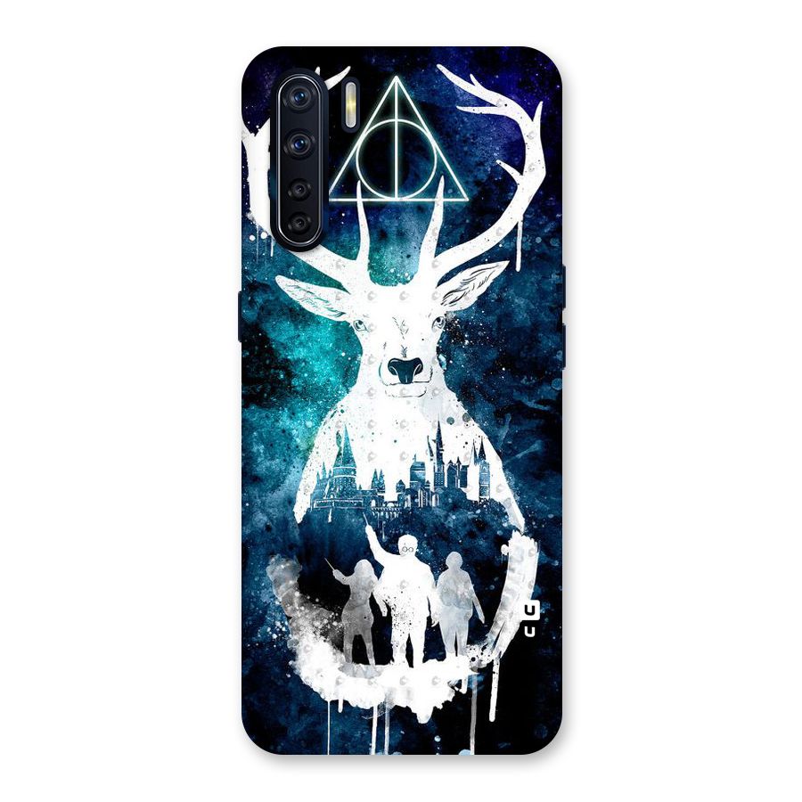 White Deer Back Case for Oppo F15