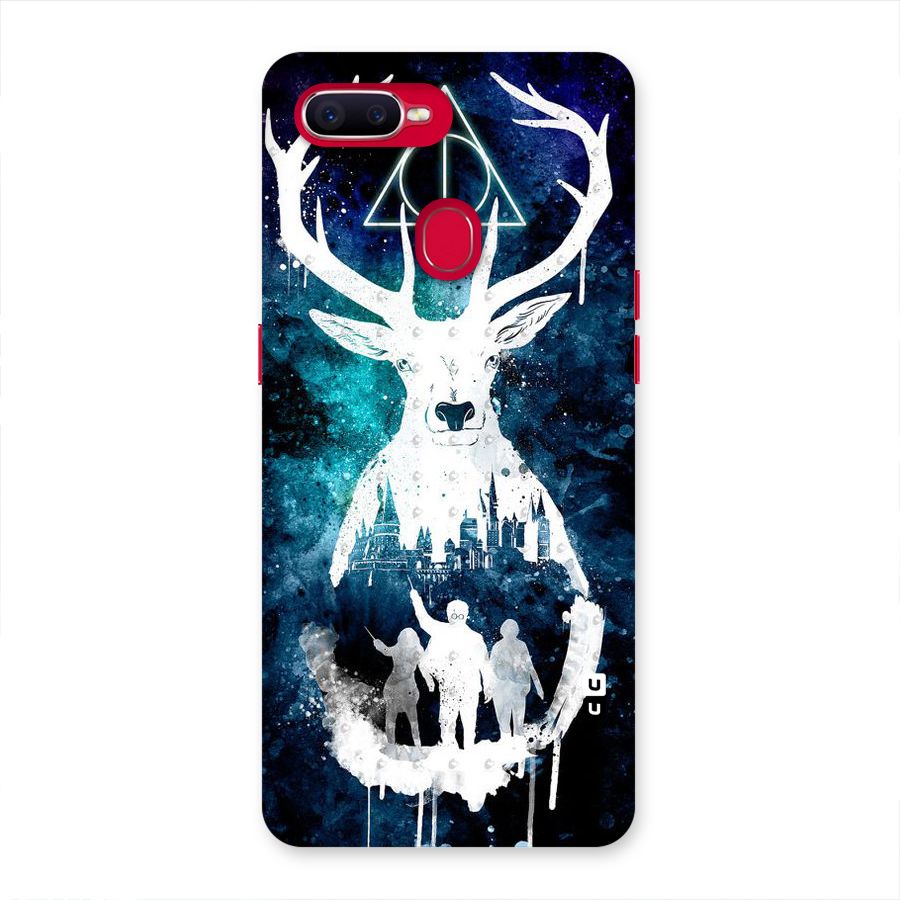 White Deer Back Case for Oppo F9 Pro