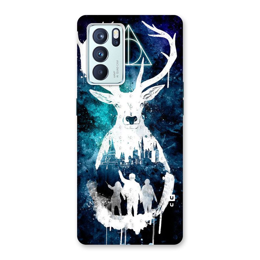 White Deer Back Case for Oppo Reno6 Pro 5G