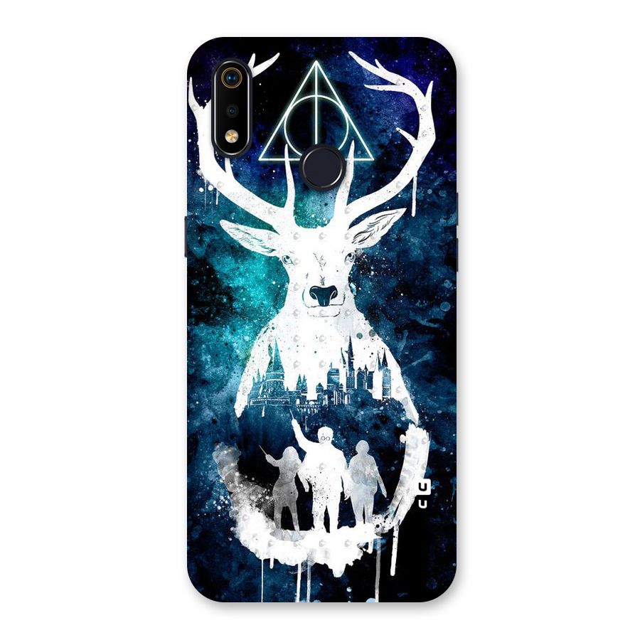 White Deer Back Case for Realme 3i