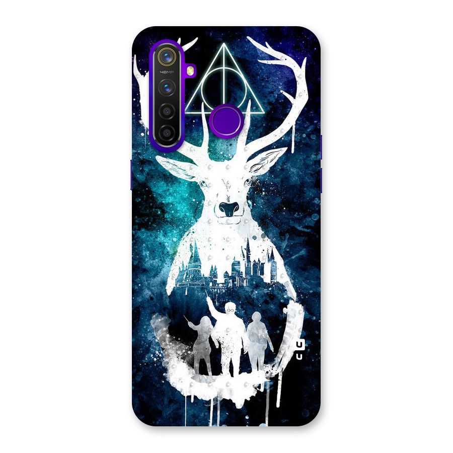 White Deer Back Case for Realme 5 Pro