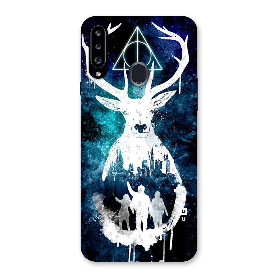 White Deer Back Case for Samsung Galaxy A20s