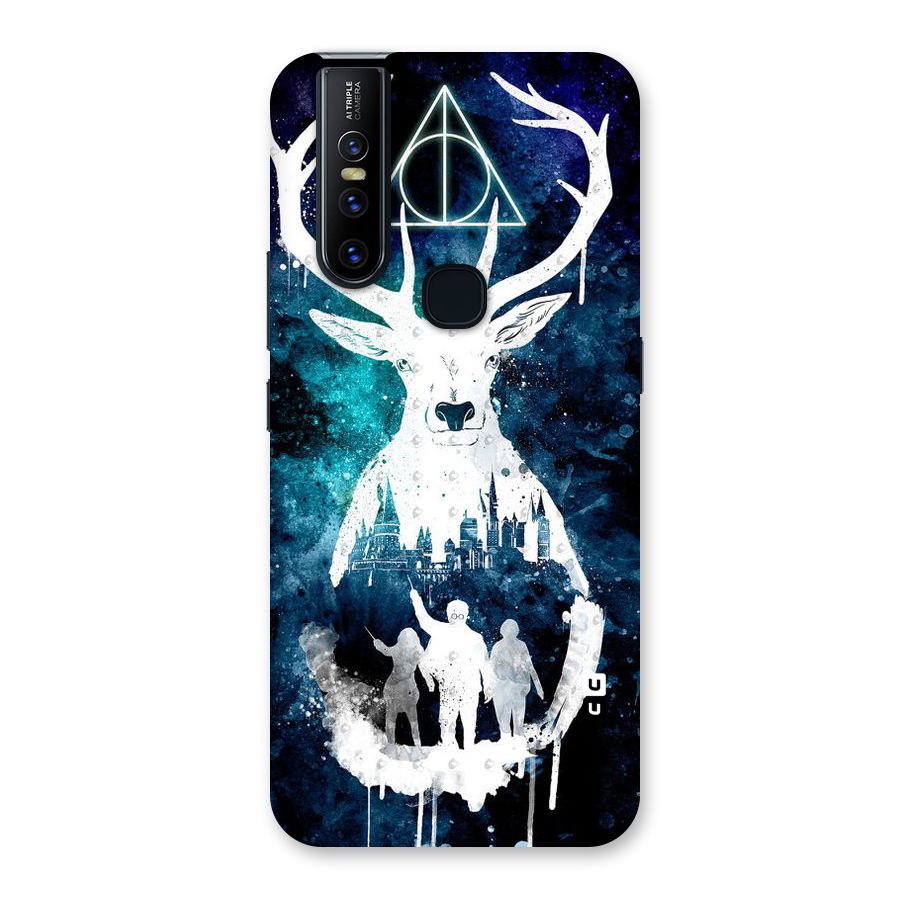 White Deer Back Case for Vivo V15