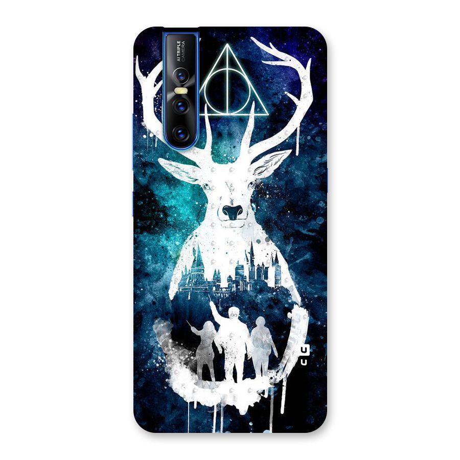White Deer Back Case for Vivo V15 Pro