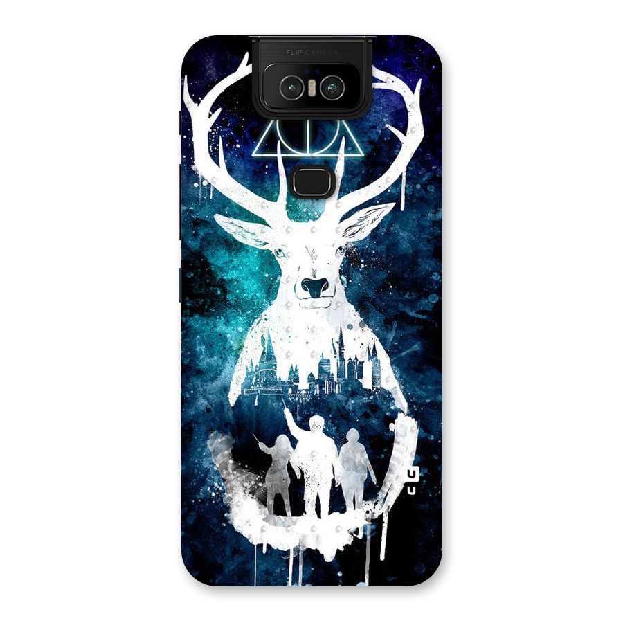 White Deer Back Case for Zenfone 6z