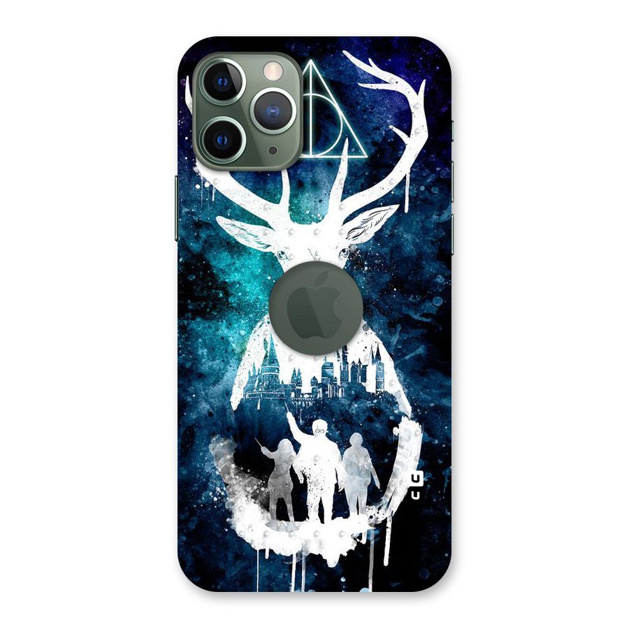 White Deer Back Case for iPhone 11 Pro Logo  Cut