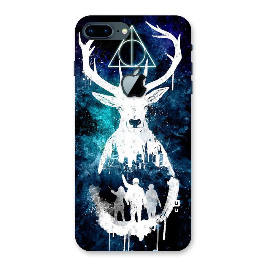 White Deer Back Case for iPhone 7 Plus Apple Cut