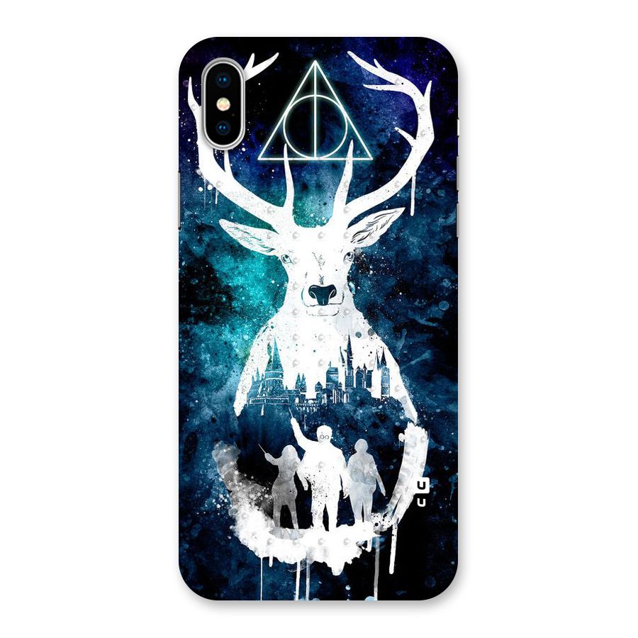 White Deer Back Case for iPhone XS