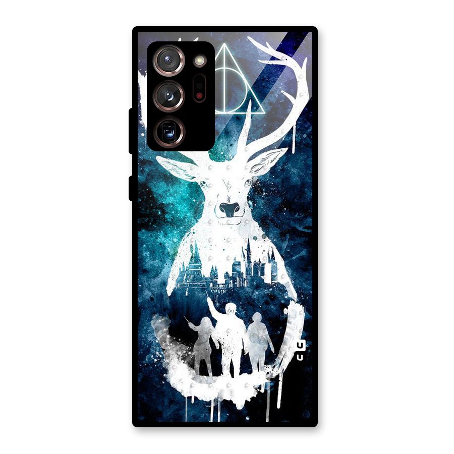 White Deer Glass Back Case for Galaxy Note 20 Ultra