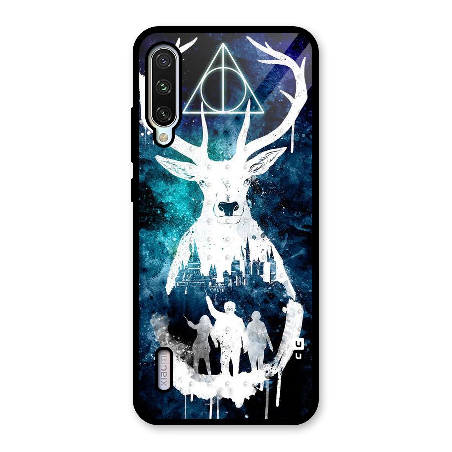 White Deer Glass Back Case for Mi A3