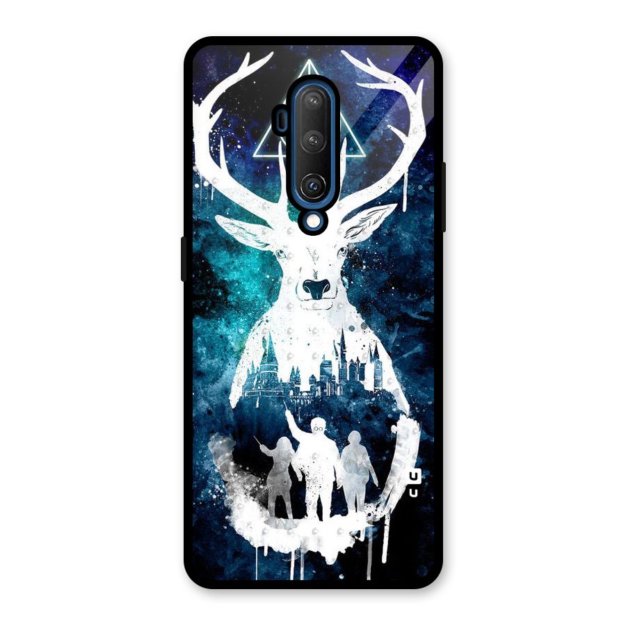 White Deer Glass Back Case for OnePlus 7T Pro