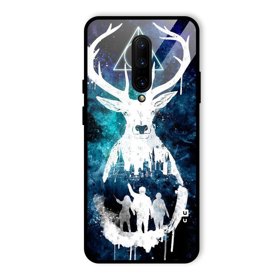 White Deer Glass Back Case for OnePlus 7 Pro