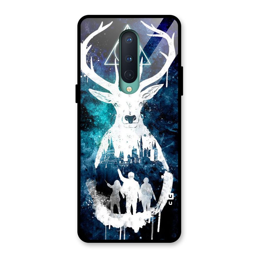 White Deer Glass Back Case for OnePlus 8