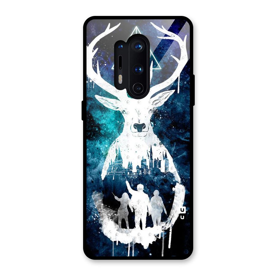 White Deer Glass Back Case for OnePlus 8 Pro