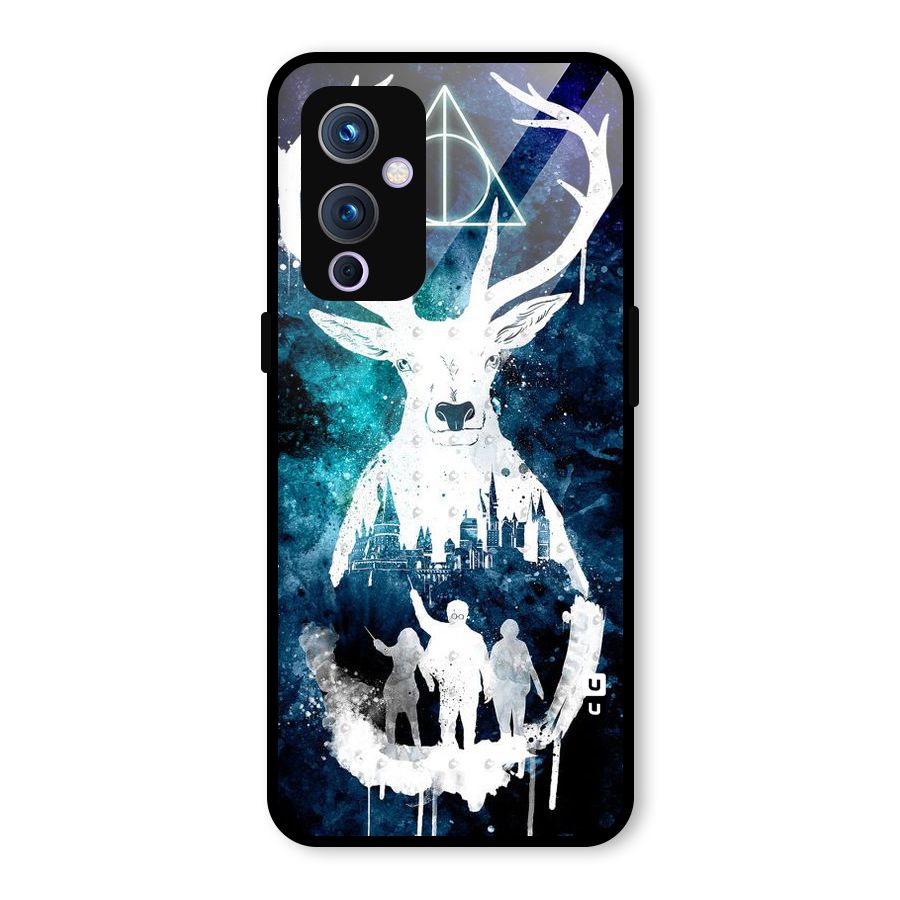 White Deer Glass Back Case for OnePlus 9