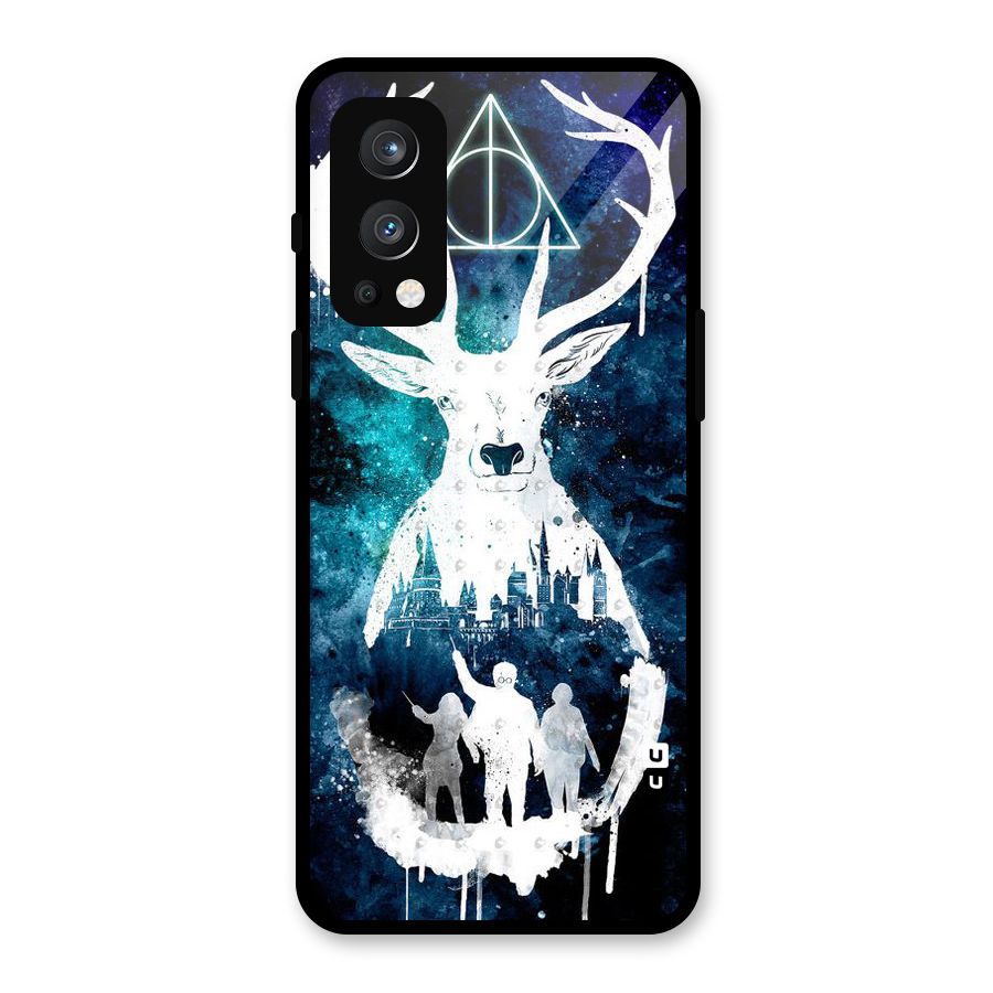 White Deer Glass Back Case for OnePlus Nord 2 5G