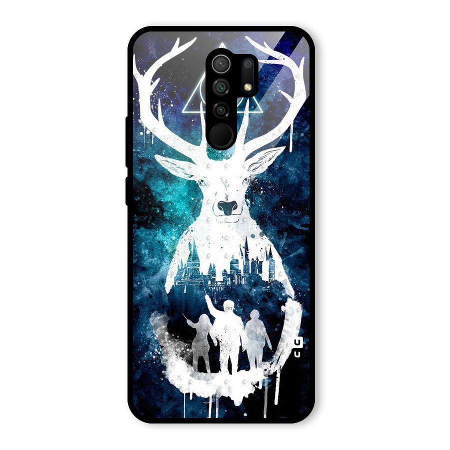 White Deer Glass Back Case for Poco M2