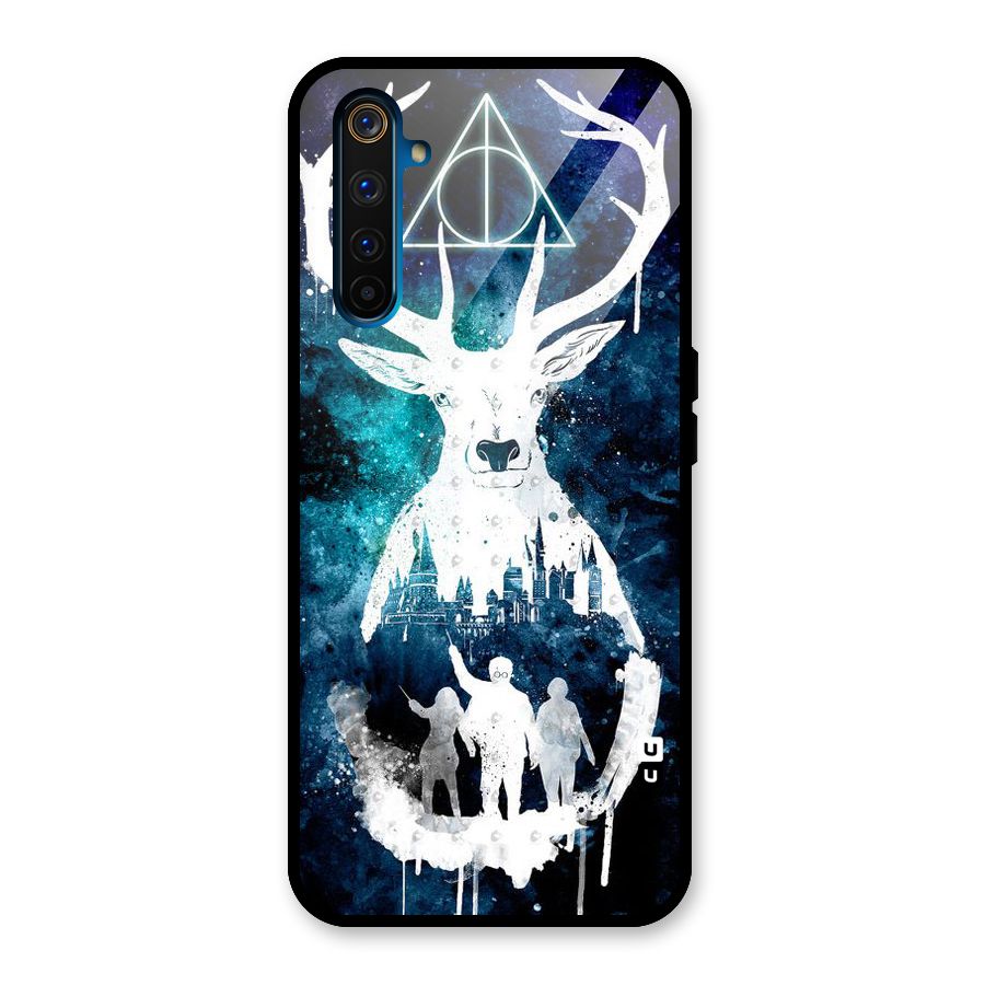 White Deer Glass Back Case for Realme 6 Pro
