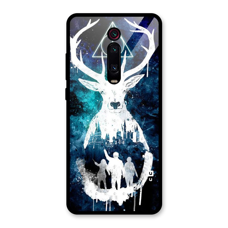 White Deer Glass Back Case for Redmi K20 Pro