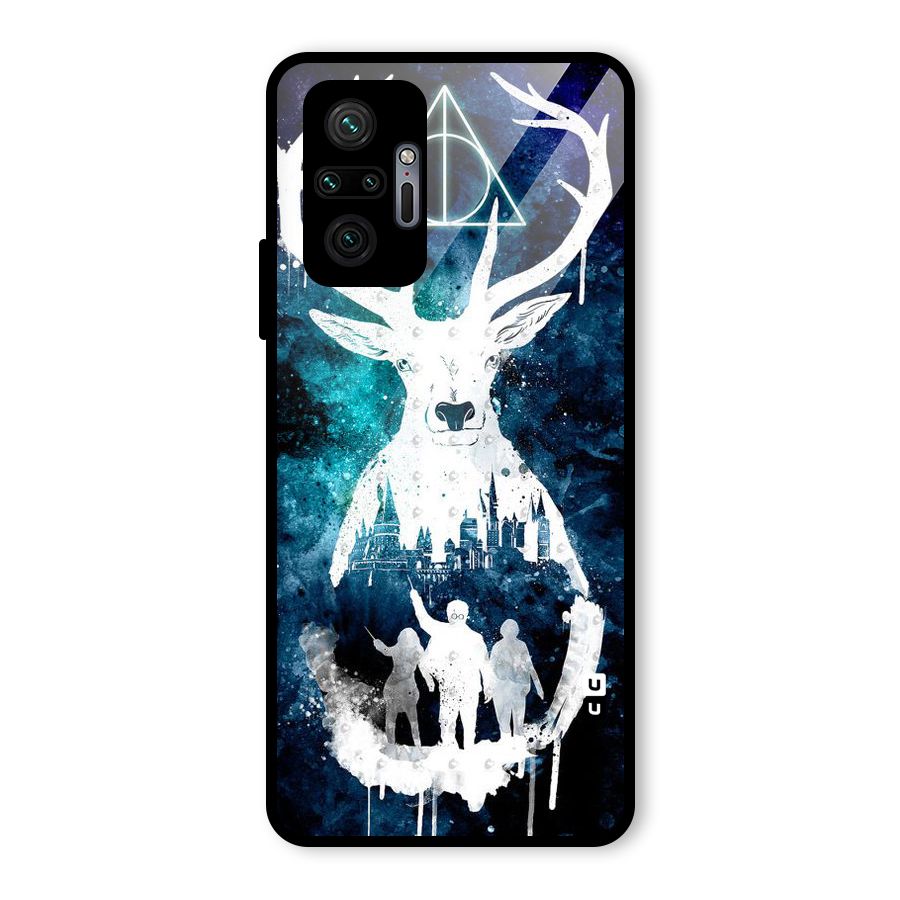 White Deer Glass Back Case for Redmi Note 10 Pro
