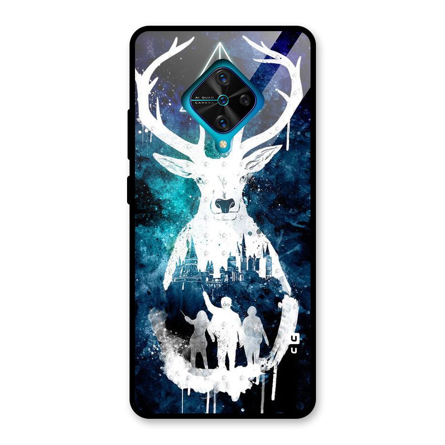 White Deer Glass Back Case for Vivo S1 Pro