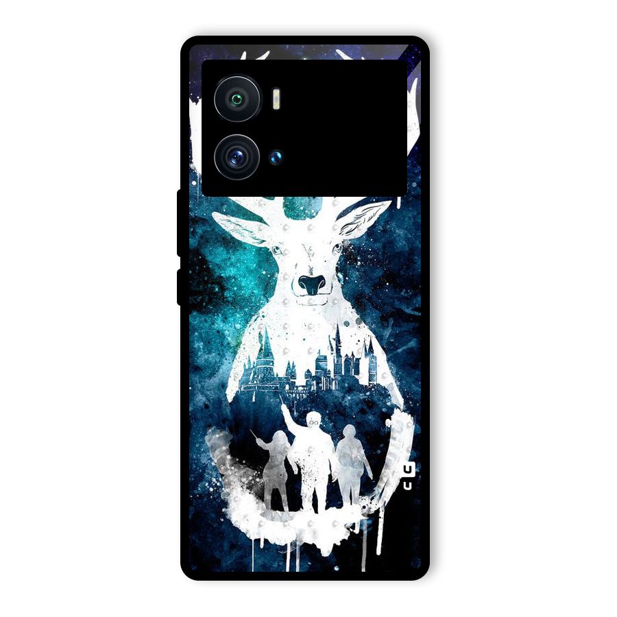 White Deer Glass Back Case for Vivo iQOO 9 Pro